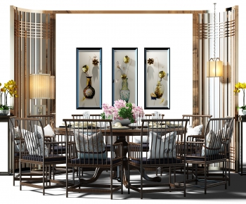 New Chinese Style Dining Table And Chairs-ID:188754691