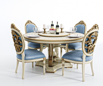 European Style Dining Table And Chairs-ID:330396857