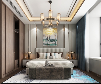 New Chinese Style Bedroom-ID:806257113