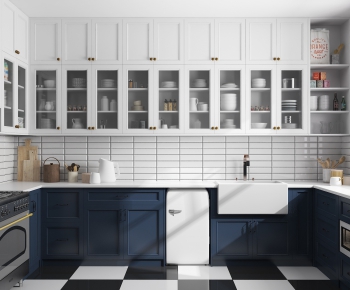 Simple European Style Kitchen Cabinet-ID:844636649