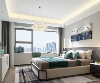 New Chinese Style Bedroom-ID:308746228