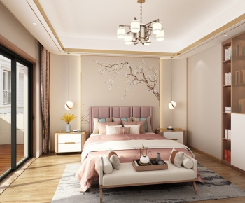 New Chinese Style Bedroom-ID:402306996