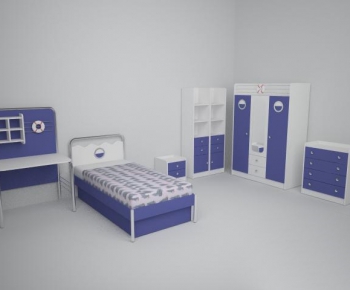 Modern Child's Bed-ID:668038238