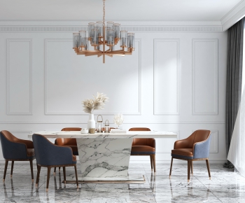 Post Modern Style Dining Table And Chairs-ID:636313784