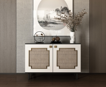 New Chinese Style Side Cabinet/Entrance Cabinet-ID:504192692
