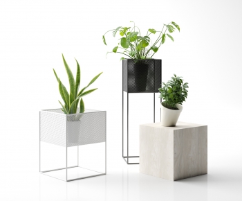 Modern Potted Green Plant-ID:291589914