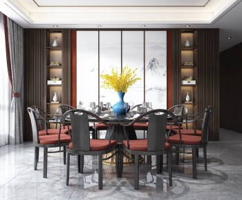 New Chinese Style Dining Room-ID:568877639