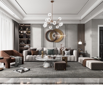 Modern A Living Room-ID:448580345