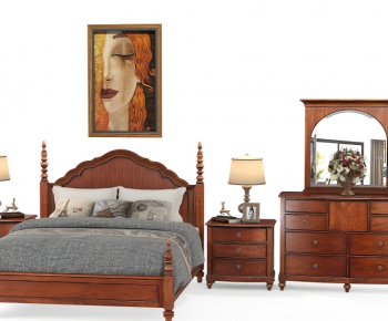 American Style Double Bed-ID:355809134
