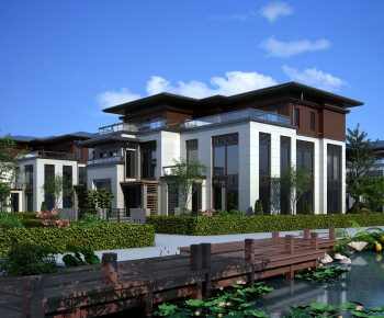 New Chinese Style Villa Appearance-ID:148033569