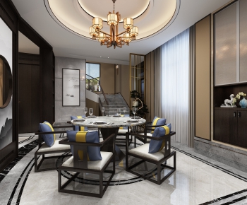 New Chinese Style Dining Room-ID:356937736