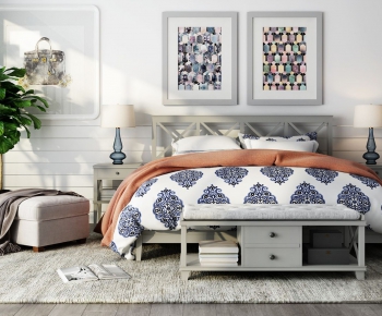 American Style Double Bed-ID:815392998