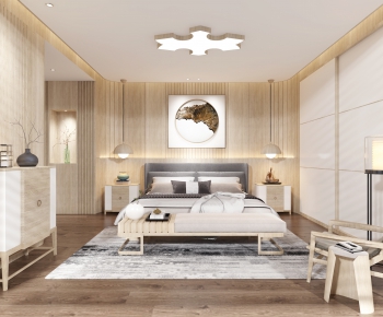New Chinese Style Bedroom-ID:992814791