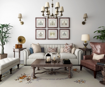 American Style Sofa Combination-ID:535341731