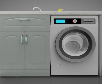Modern Laundry Cabinet-ID:357193913