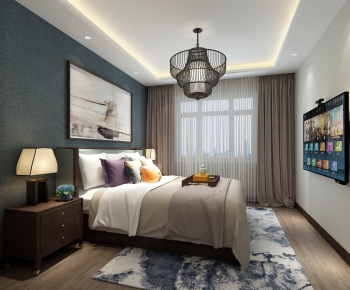 New Chinese Style Bedroom-ID:159560861