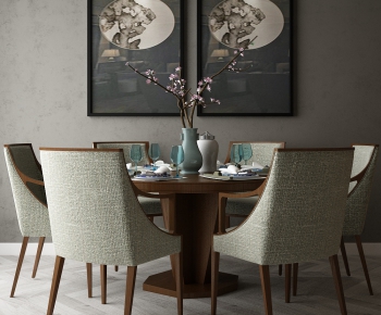 New Chinese Style Dining Table And Chairs-ID:475225554