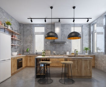 Industrial Style The Kitchen-ID:891643578