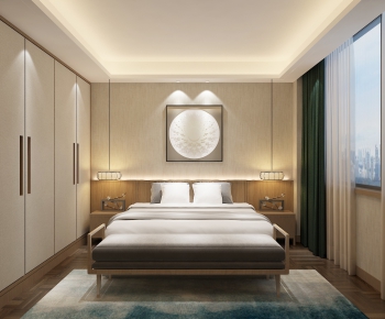 New Chinese Style Bedroom-ID:301299617