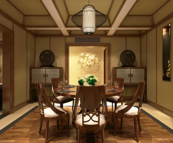 New Chinese Style Dining Room-ID:128695825