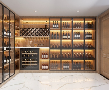 Modern Wine Cellar/Wine Tasting Room-ID:432208873