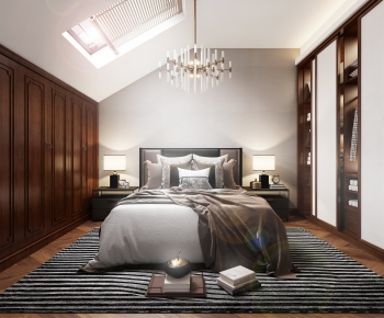New Chinese Style Bedroom-ID:196306715
