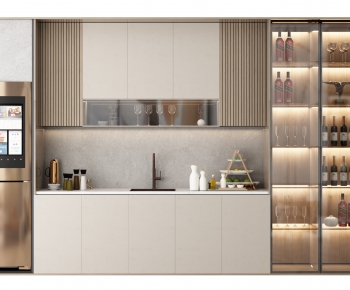 Modern Kitchen Cabinet-ID:221057385