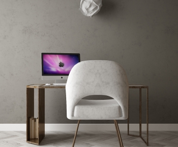 Modern Computer Desk And Chair-ID:762179381