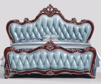 European Style Double Bed-ID:296304346