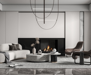 Modern A Living Room-ID:255097765