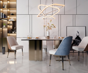 Modern Dining Table And Chairs-ID:670632629
