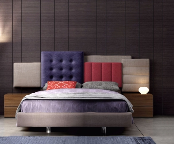 Modern Double Bed-ID:365509725