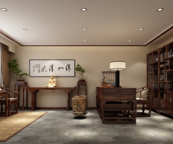 Chinese Style Study Space-ID:251994219