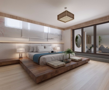 New Chinese Style Bedroom-ID:284984545