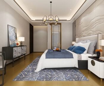 New Chinese Style Bedroom-ID:501223417