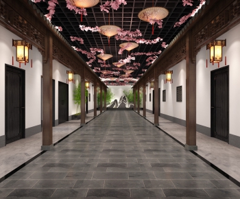 New Chinese Style Corridor-ID:122172542