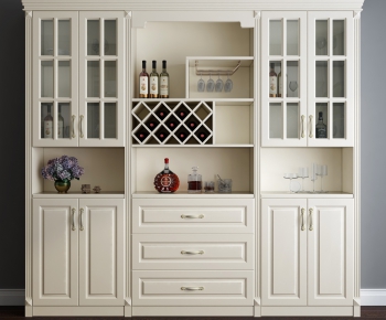 Simple European Style Wine Cabinet-ID:926794286