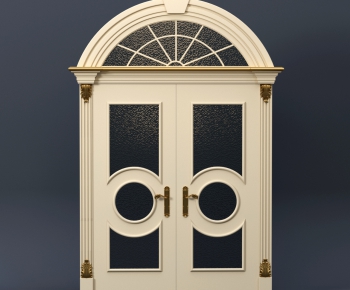 European Style Solid Wood Door-ID:507371552