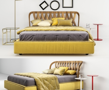Nordic Style Double Bed-ID:282313925