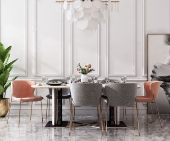 Nordic Style Dining Table And Chairs-ID:725756428