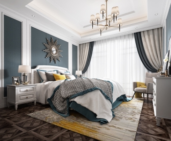Simple European Style Bedroom-ID:787929381