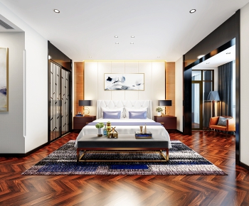 New Chinese Style Bedroom-ID:597580977