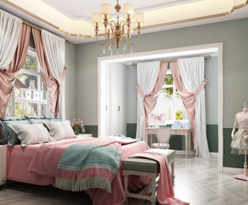 American Style Girl's Room Daughter's Room-ID:349327814