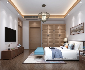 New Chinese Style Bedroom-ID:334395716