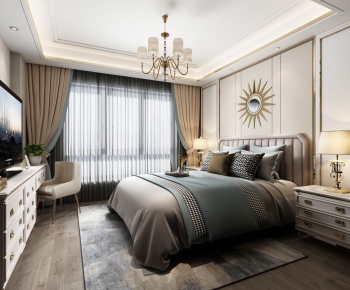 American Style Bedroom-ID:457082636