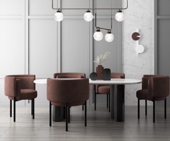 Modern Dining Table And Chairs-ID:206637162