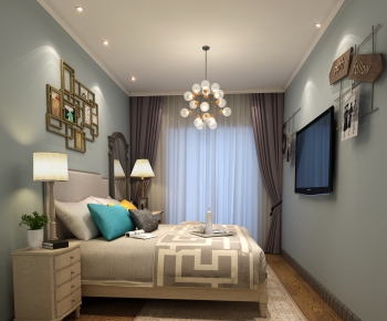 Modern Idyllic Style Bedroom-ID:903528742