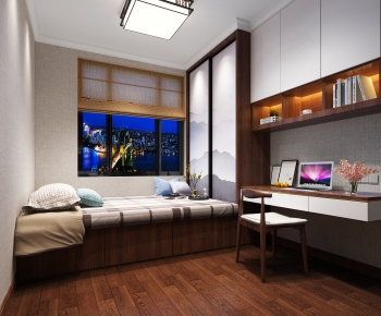 New Chinese Style Bedroom-ID:621647935