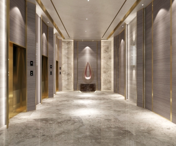 Modern Corridor/elevator Hall-ID:237064757