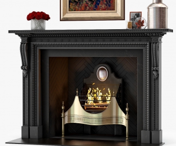 Simple European Style Fireplace-ID:306439748